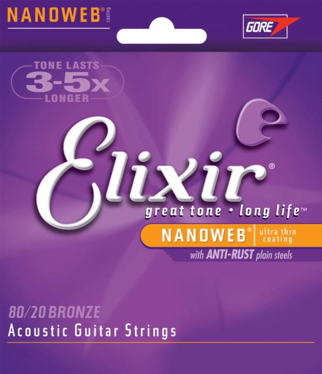 Elixir Acoustic 80/20 Nanoweb Light 12-53