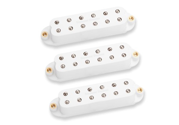 Seymour Duncan Seymour Duncan JB Jr. SCR-1 Humbucker Strat Pickup Set Of 3, White - Guitars