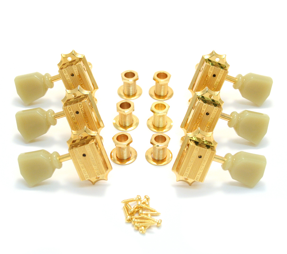 Grover Grover Kluson 3+3 M/Heads, Gold - Guitars