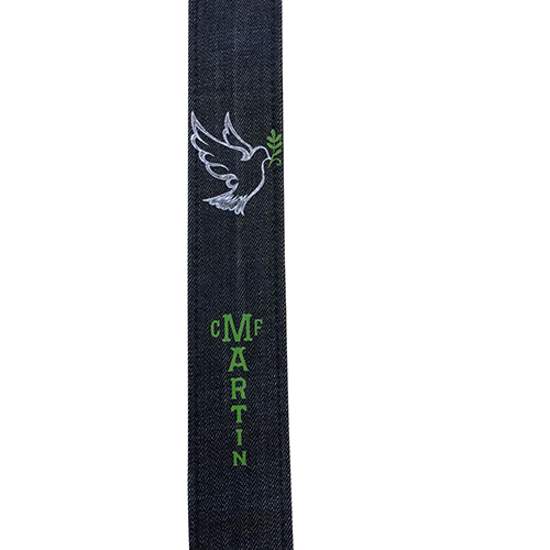 Martin Martin Denim Dove Strap In Black - Guitars