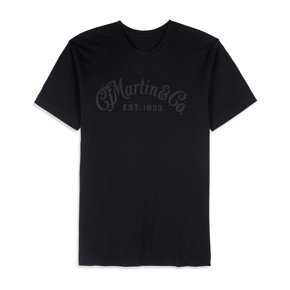 Martin CFM Logo T Shirt Black On Black In 2XL