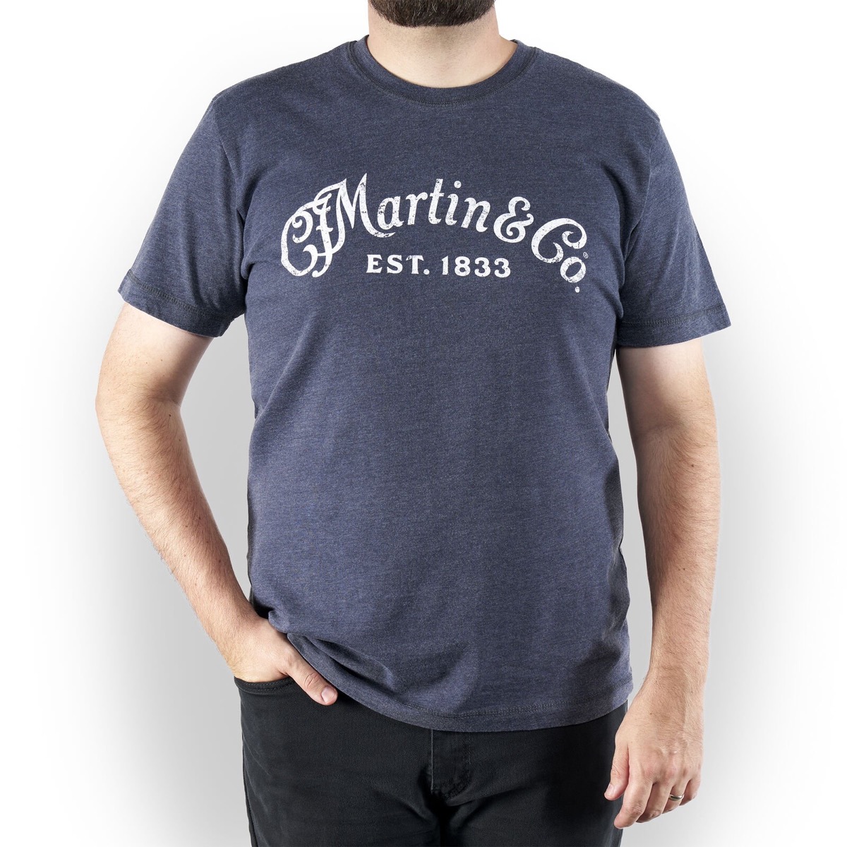Martin Martin CFM Logo T Shirt Vintage Navy - Large - Misc