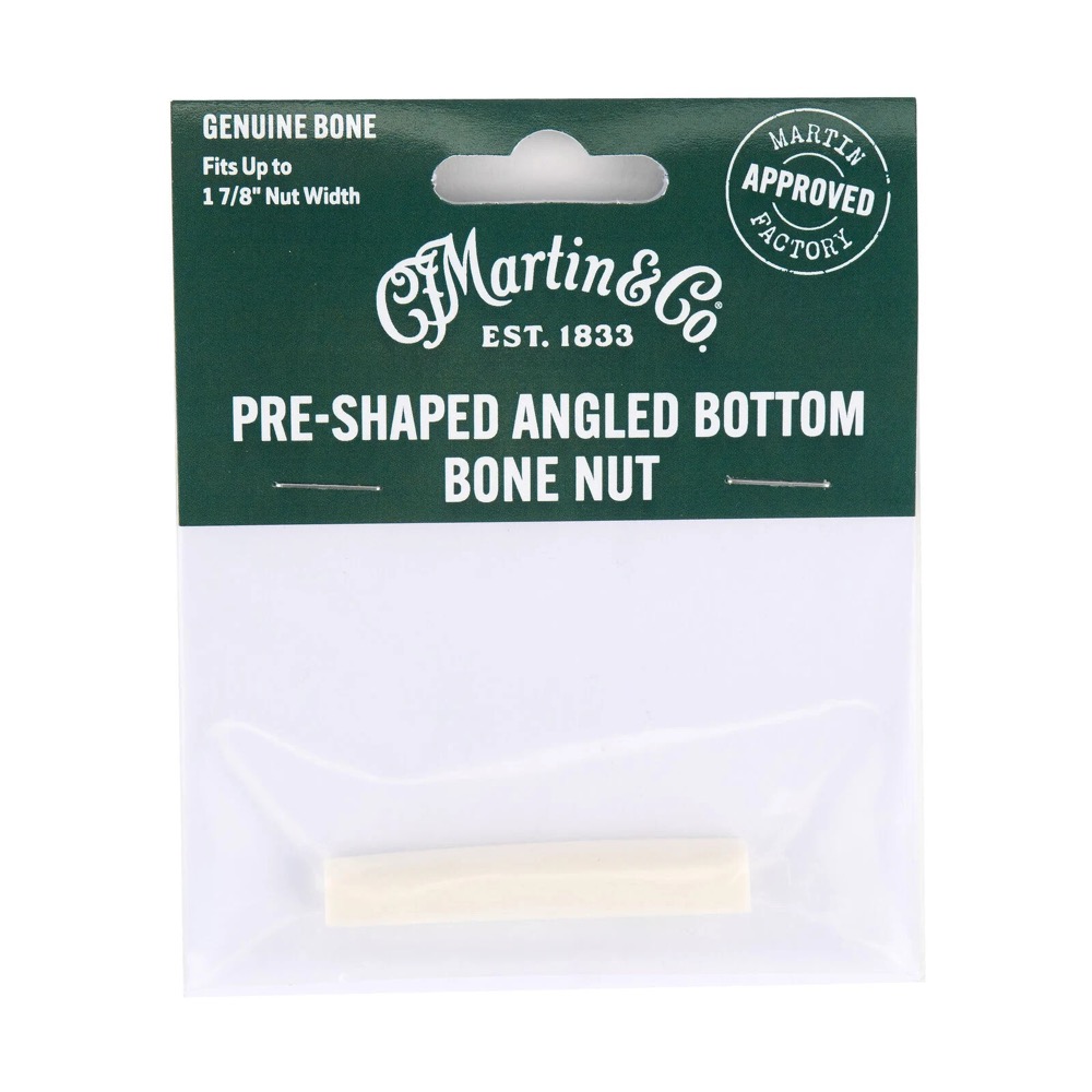 Martin Martin Guitar Bone Nut, Angled Bottom, Blank - Guitars