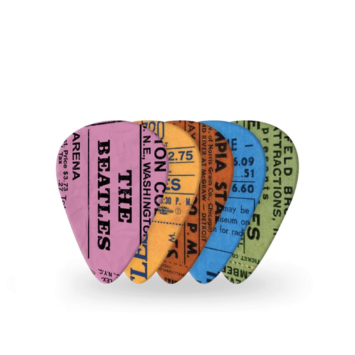 D'Addario Beatles 1964 Tour Tickets Pick Pack - Guitars