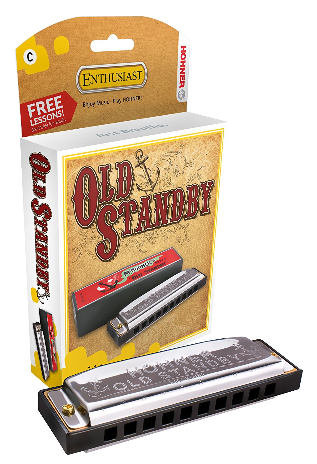 Hohner Old Standby Harmonica - Key of C