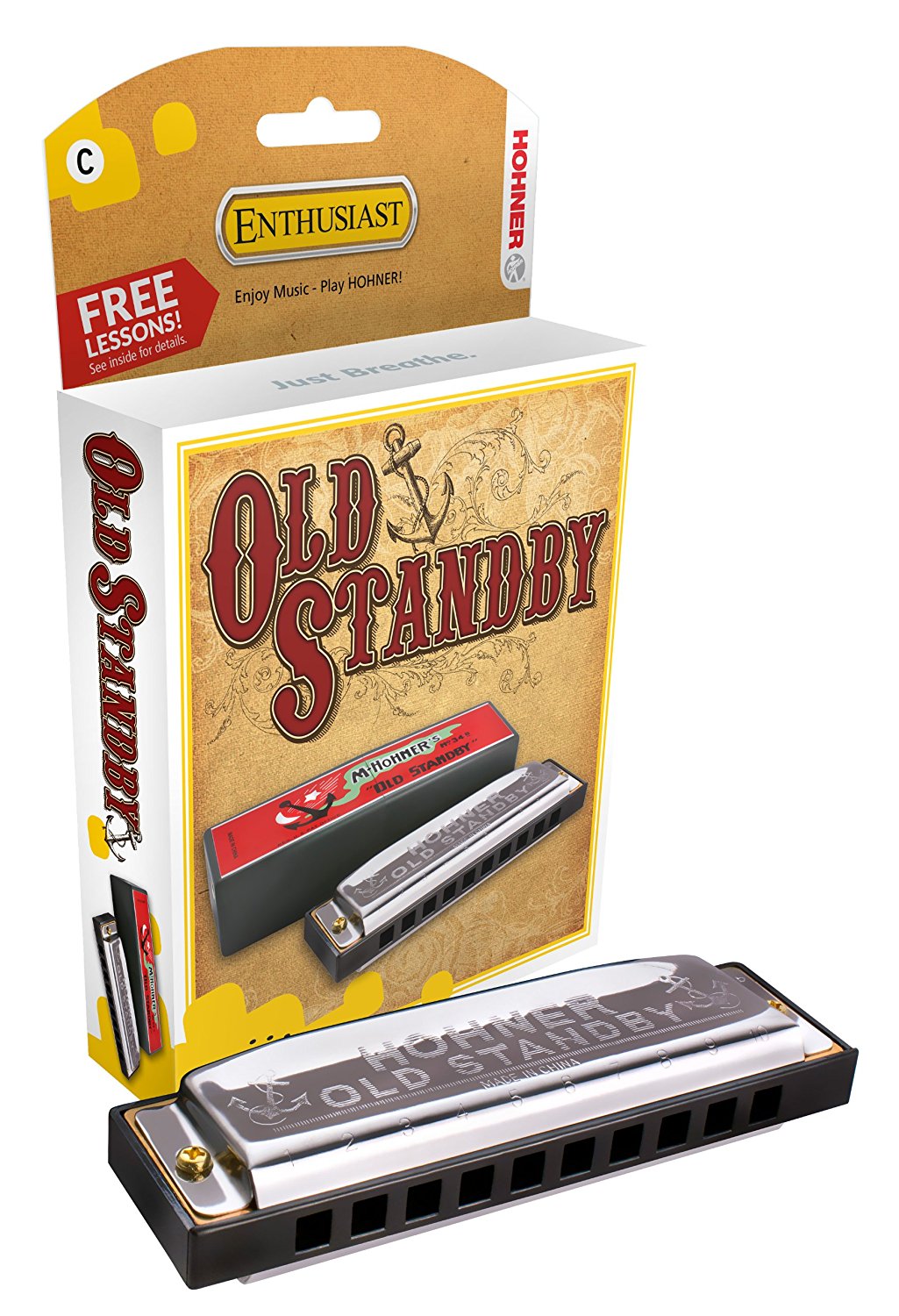 Hohner Hohner Old Standby Harmonica - Key of C - Harmonicas