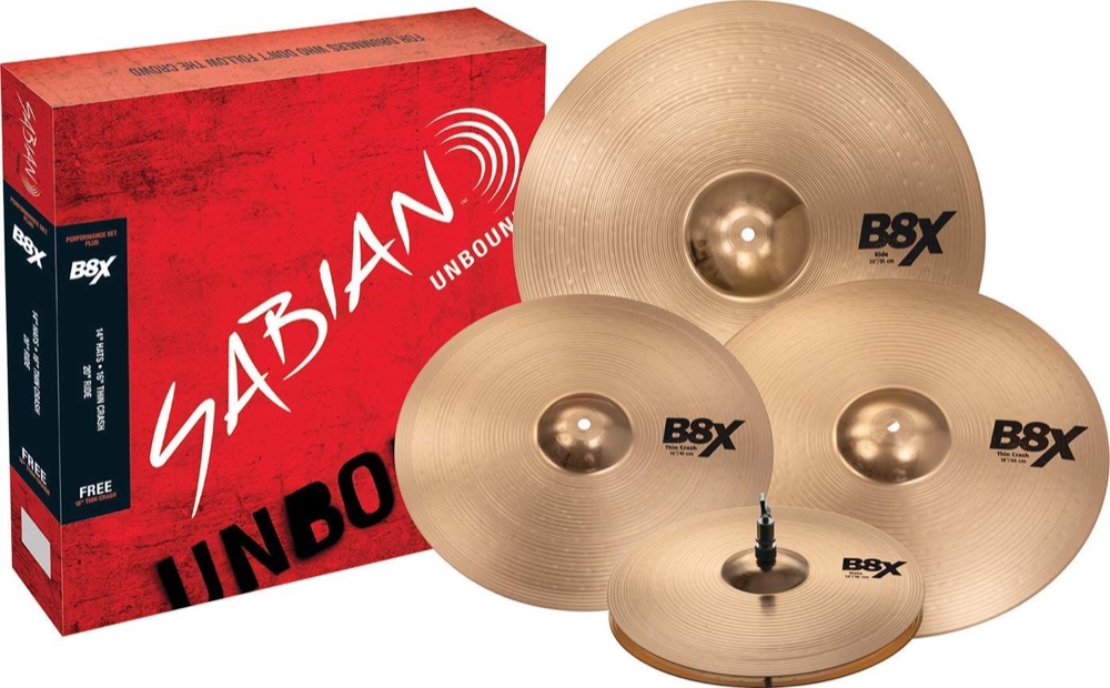 Sabian B8X Performance Set with Free 18