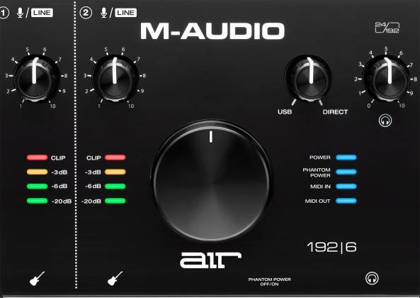 M-Audio 2 In 2 Out 24/192 USB Interface with MIDI