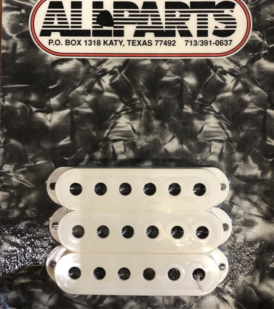 Allparts White Strat Pickup Cover Set Of Three