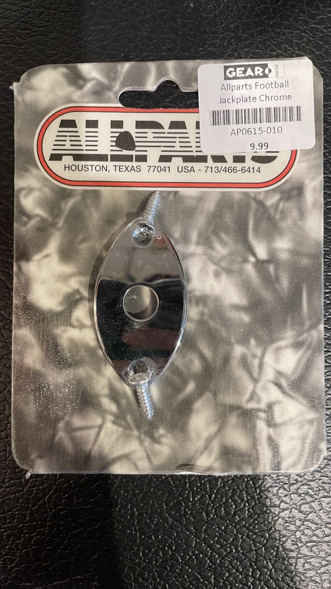 Allparts Football Jackplate Chrome