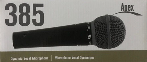 Apex 385 Neodymium Vocal Dynamic Mic w/XLR Cable