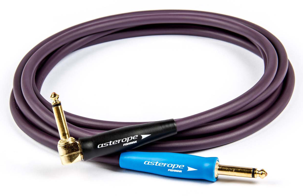 Fishman Asterope Purple 15' Right to Straight Gold Ends - Cables
