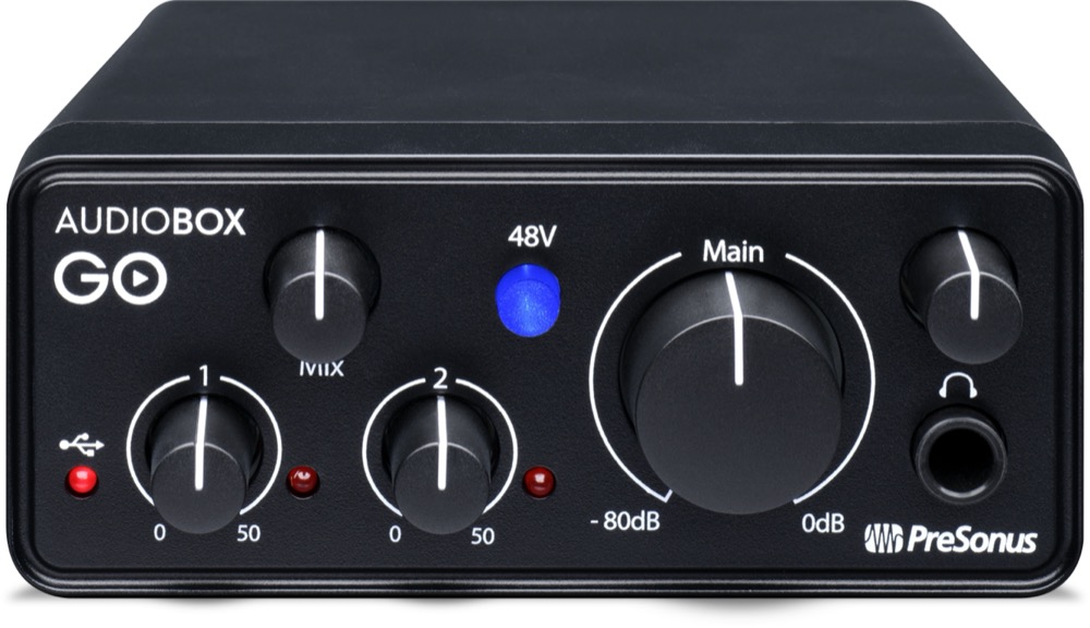 PreSonus Audiobox GO 2x2 USB Recording System