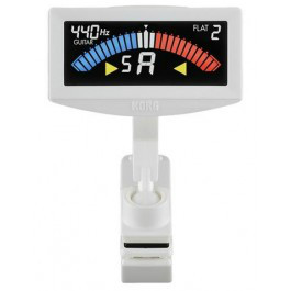 Korg Korg AW4G PitchCrow Clip On Tuner In White - Guitars