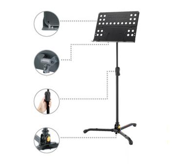Hercules Hercules EZ Clutch Folding Vented Music Stand - Stands