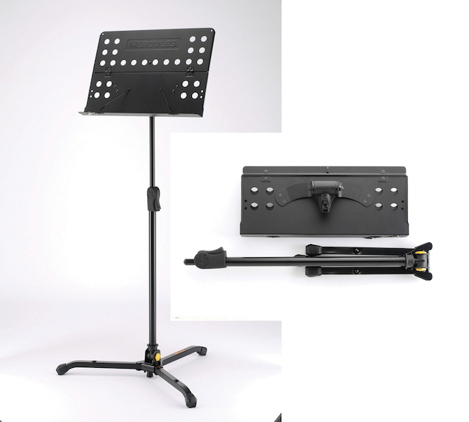 Hercules Hercules EZ Clutch Folding Vented Music Stand - Stands