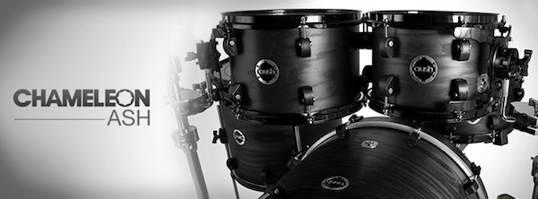 Misc Crush Drums Chameleon Ash 5 Pc Shell Pack 22/10/12/16/14S In Trans Satin Black - Drums