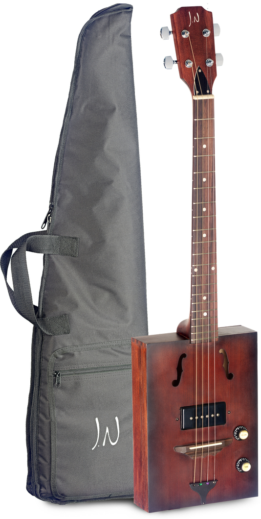 Misc JN Guitars Cask-Hogshead 4 String Cigar Box Guitar With Bag - Guitars
