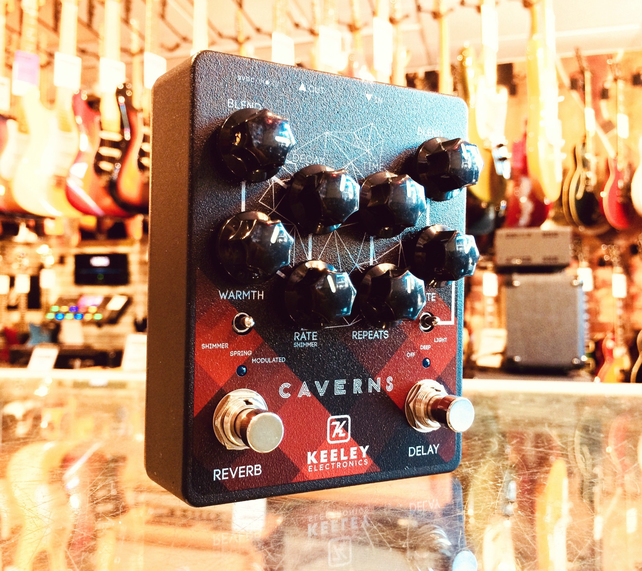 Keeley Caverns Delay Reverb Pedal Canadian Limited Edition Free