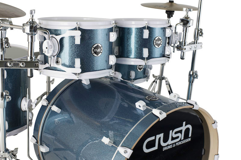 Misc Crush Drums Chameleon Complete 5 Pc 22/10/12/16/14S W/Hardware In L Blue Sprk - Drums