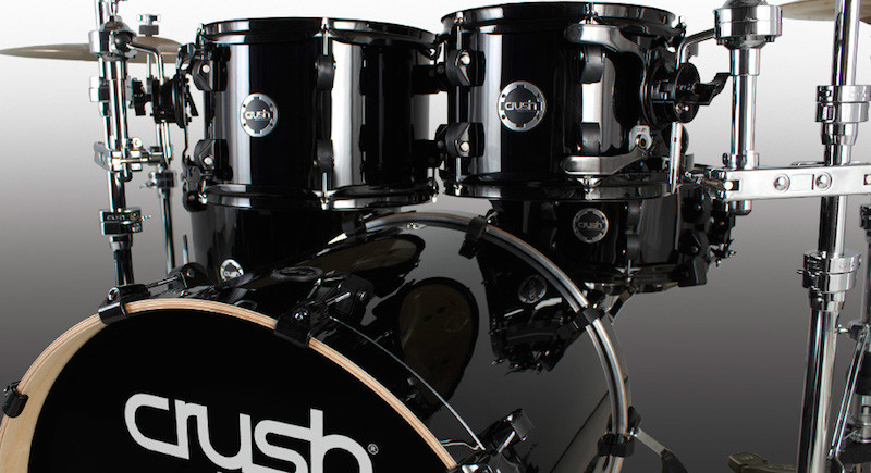 Misc Crush Drums Chameleon 100% N.A. Birch 5 Pc 22/10/12/16/14S W/Hardware, Black - Drums
