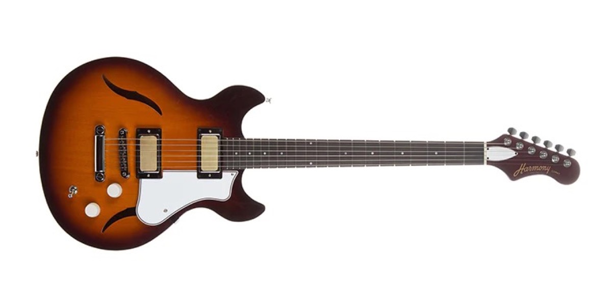 Harmony Comet Semi-Hollow Guitar, Sunburst,  …