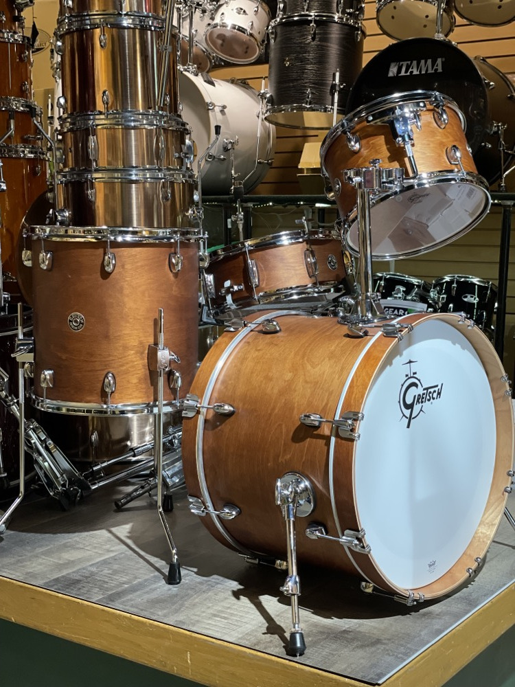 Gretsch Drums Gretsch Drums Catalina Club 4 Piece Drum Shell Pack, Satin Walnut Glaze - Drums
