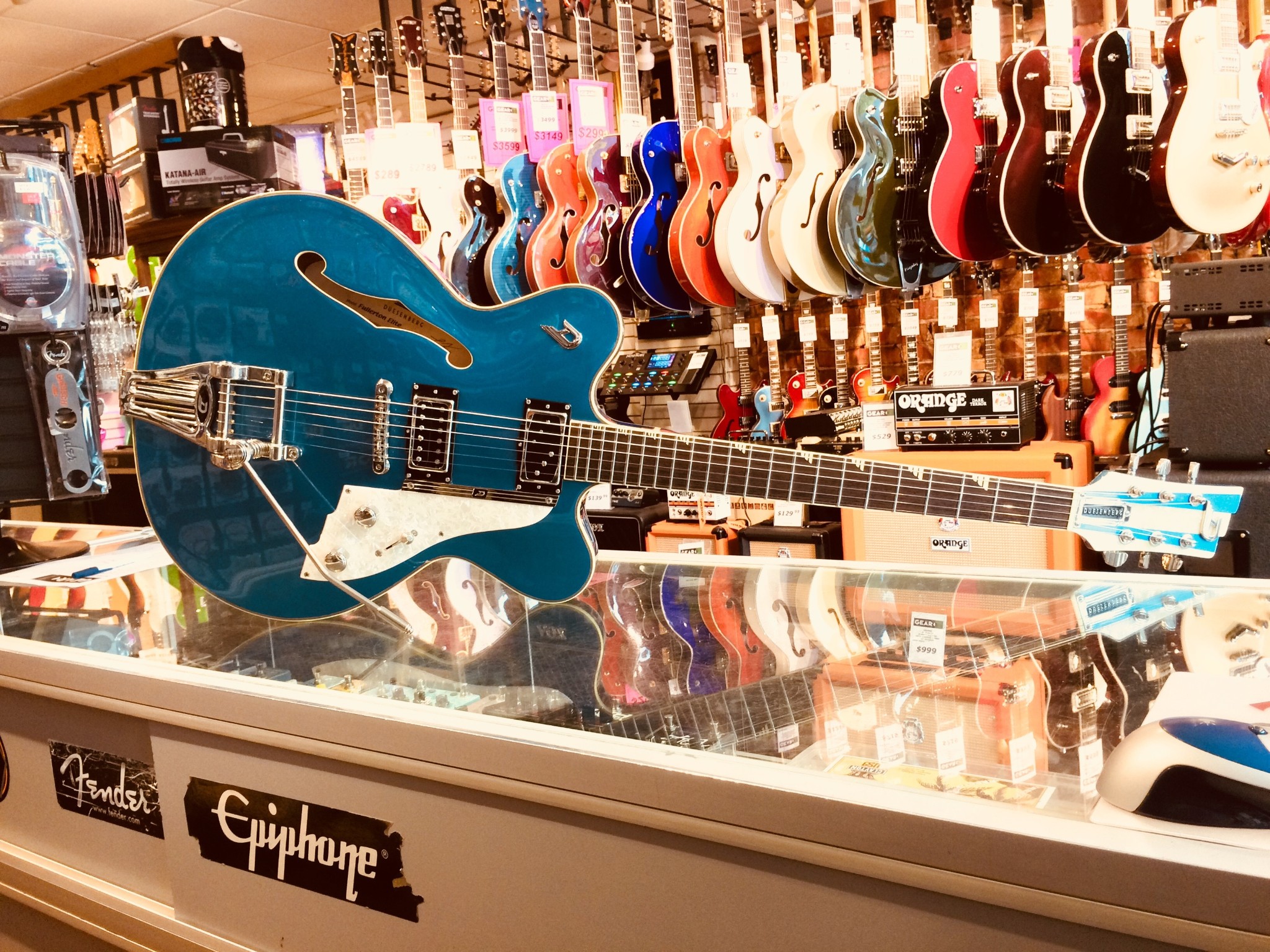 Duesenberg Duesenberg Fullerton Elite In Catalina Blue With Case - Guitars