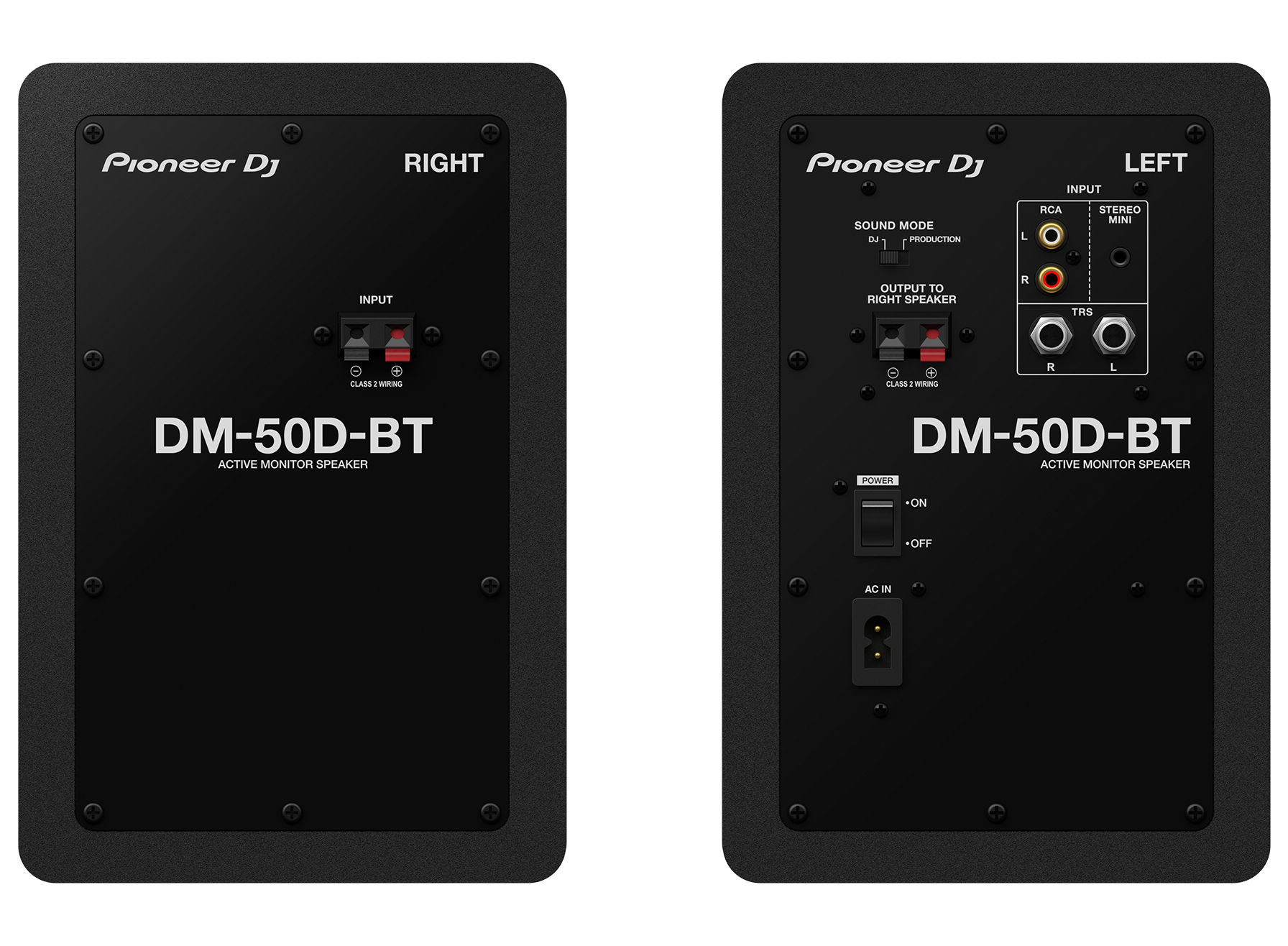 Pioneer DJ Pioneer DM-40D Active Desktop Monitors With 4"  Woofer, Bluetooth, Pair, Black - Recording