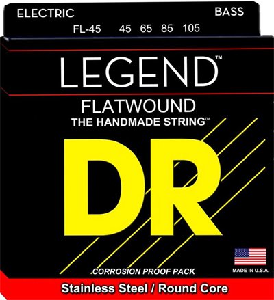 DR Strings DR Legend Flat Wound Hi-Beam Bass 45-105 - Strings