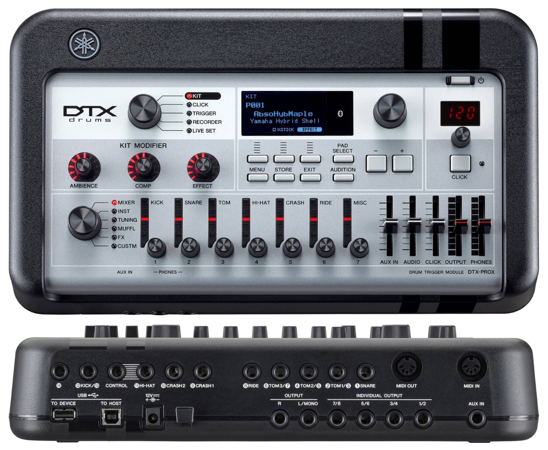 Yamaha Yamaha DTX10 5 Piece Electronic Kit, Birch, Mesh Pads - Black Forest - Drums