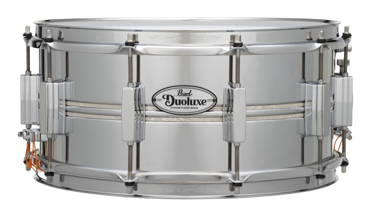 Pearl Duoluxe 14 X 6.5 Snare With Nic White Marine Inlays