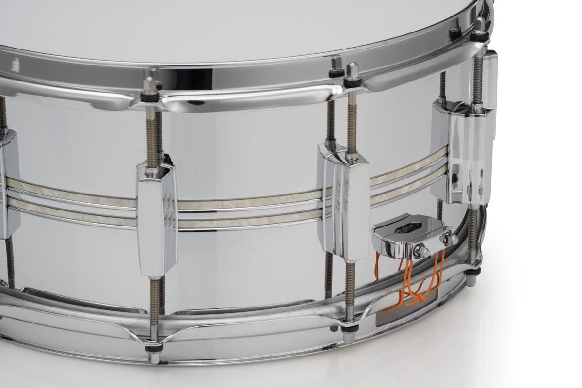 Pearl Duoluxe 14 X 6.5 Snare With Nic White Marine Inlays