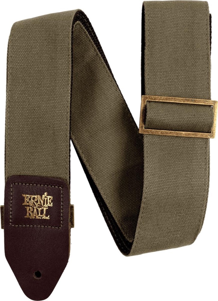 Ernie Ball Olive Canvas Strap