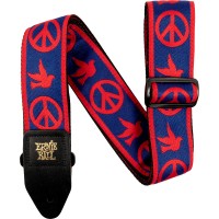 Ernie Ball Red Blue Peace Love Dove Strap