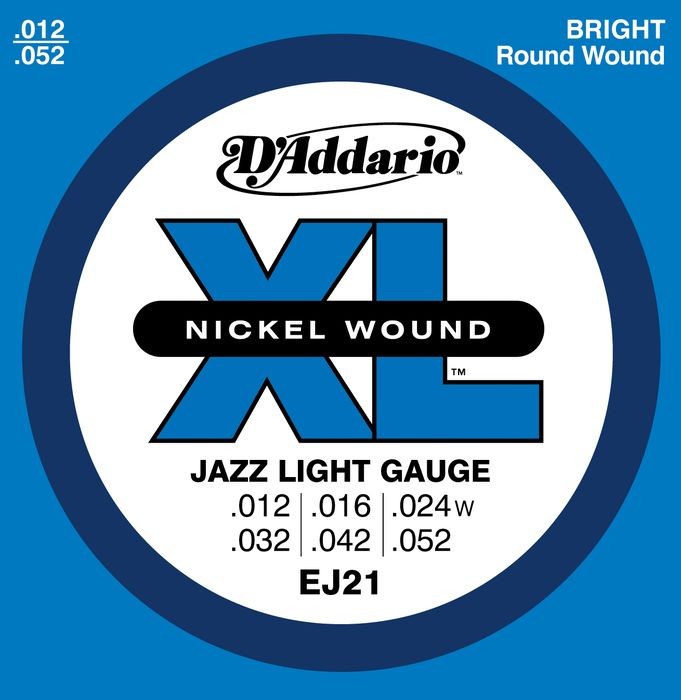 D'Addario EJ21 12-52 Nickel Jazz