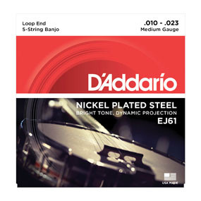 D'Addario EJ61 5 String Banjo Medium