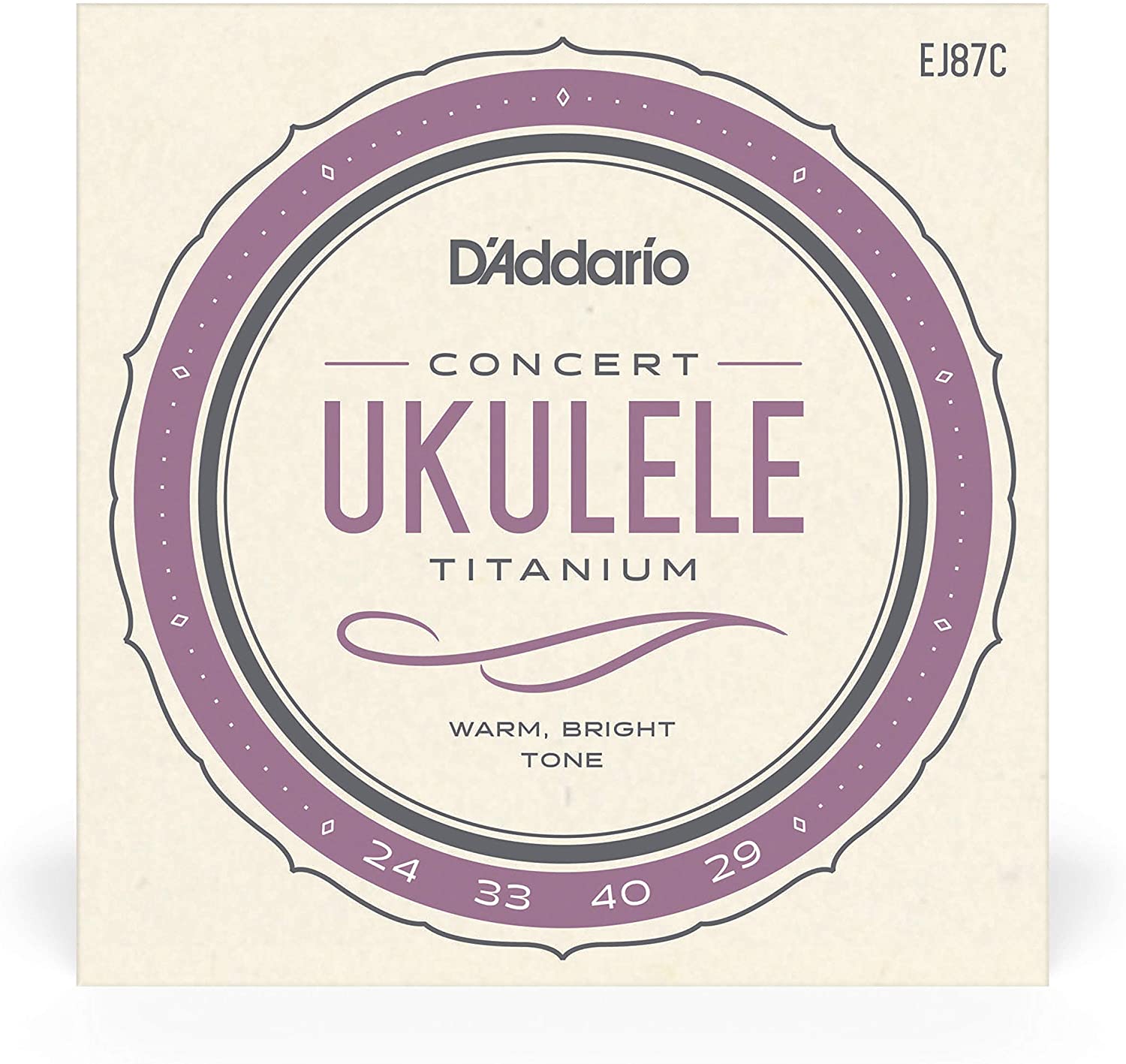 D'Addario EJ87C Concert Titanium Ukulele Strings