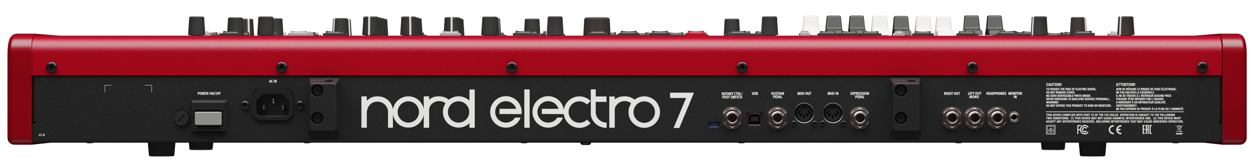 Nord Nord Electro 7 73 Key Semi-Weighted Waterfall Stage Piano - Keyboards