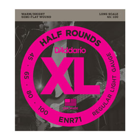 D'Addario D'addario ENR71 Half Round Bass Light Strings 45 - 100 - Strings