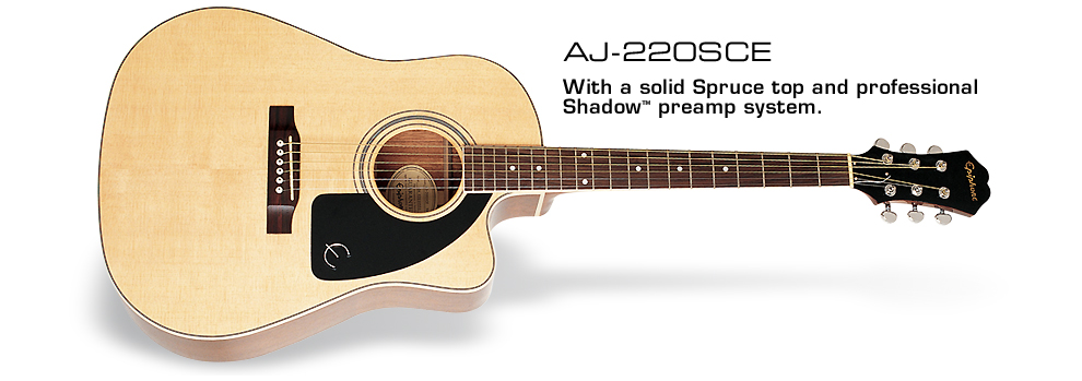 Epiphone Epiphone J-45EC Studio Solid Top Acoustic Electric In Natural - Guitars