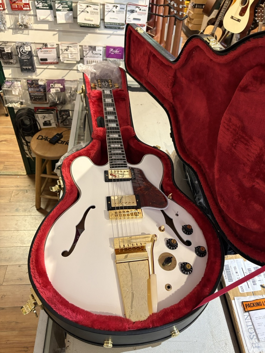 Epiphone Epiphone Alex Lifeson 1976 ES-355 Reissue, Hardshell Case - Alpine White