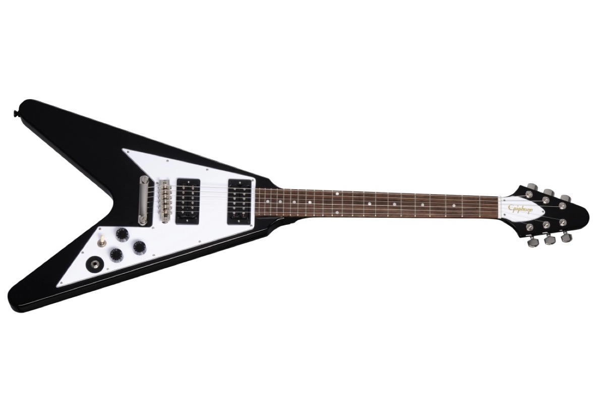 Epiphone Kirk Hammett 1979 Flying V w/Case - Ebony