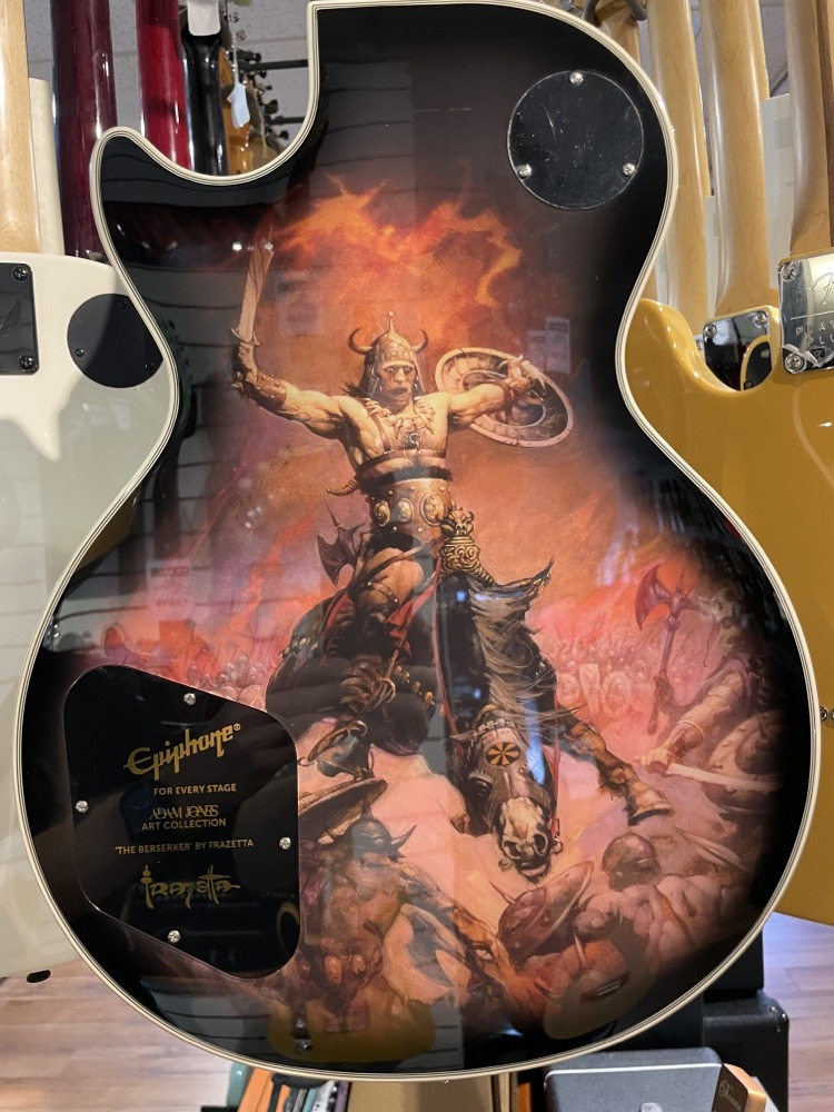 Epiphone Epiphone Adam Jones Frazetta The Berserker Les Paul In Antique Silverburst - Guitars