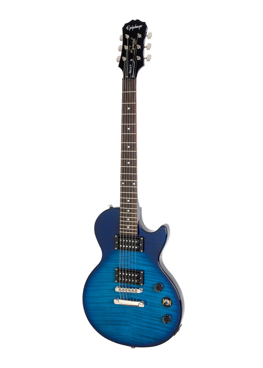 Epiphone Epiphone Limited Edition Les Paul Special II Plus Top In Trans Blue - Guitars