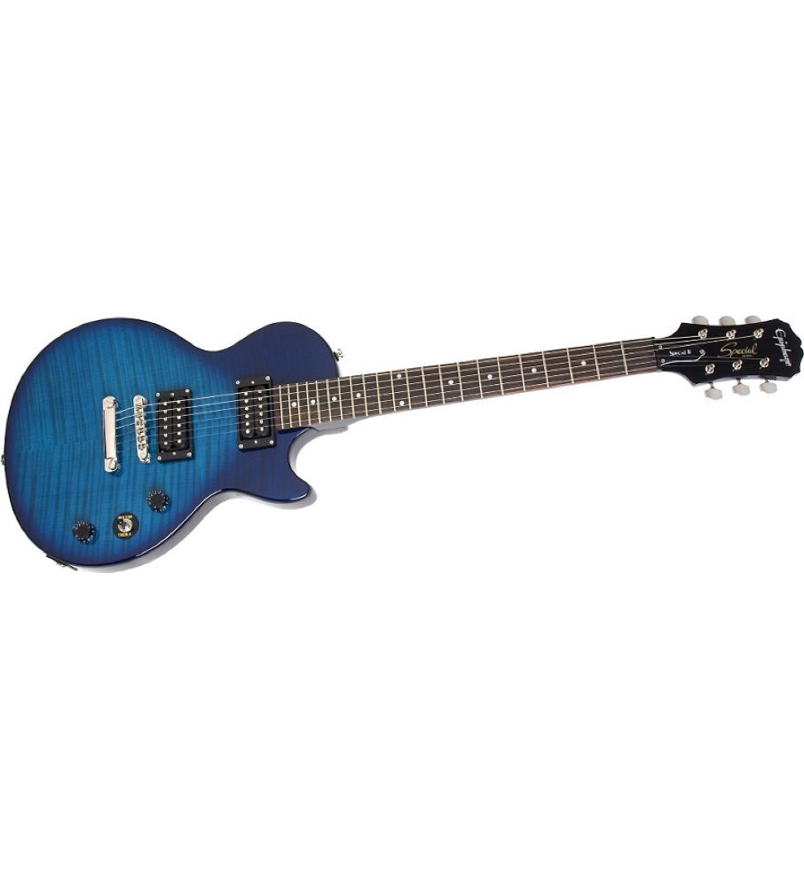 Epiphone Epiphone Limited Edition Les Paul Special II Plus Top In Trans Blue - Guitars