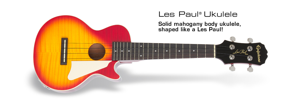 Epiphone Ukulele Les Paul In Cherry Sunburst