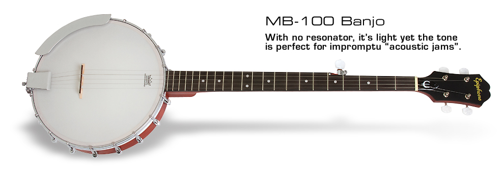 Epiphone MB-100 5-String Banjo - Open Back