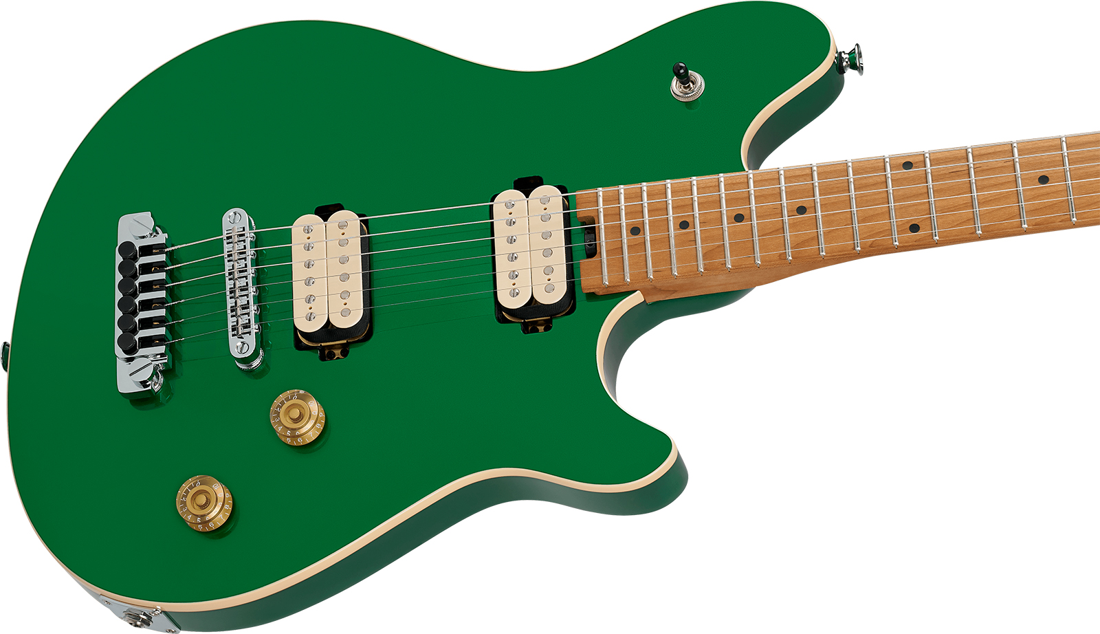 EVH EVH Wolfgang Special, Baked Maple Neck, T.O.M., Kandy Green - Guitars