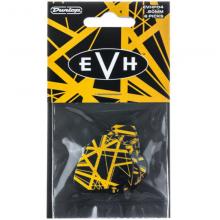 EVH Black And Yellow 6 Pick Pack by Dunlop